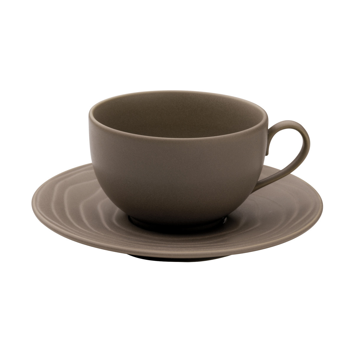 Aventure Castaño - Taza té con platito (x6)