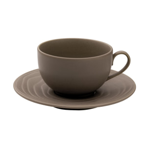 Aventure Castaño - Taza té con platito (x6)