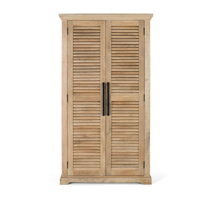 Armario de Madera de Mango 100 Cm Estilo Rústico Contemporáneo