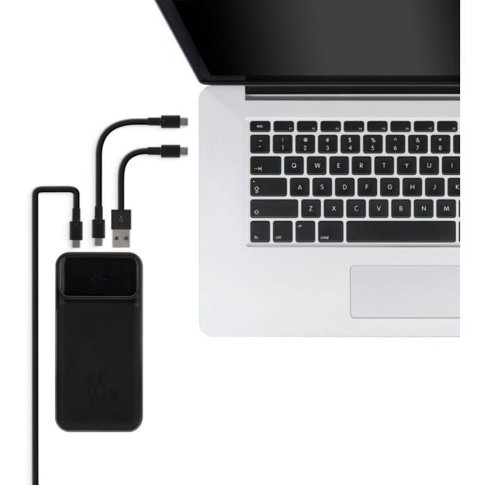 Batterie externe TNB 20 000 mAh 65W Power Delivery noir