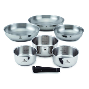 Set de 7 pièces inox amovible "réactif"