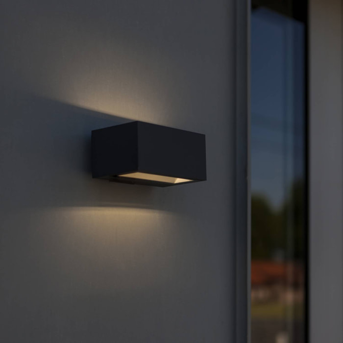 Applique murale secteur GEMINI GREY LED