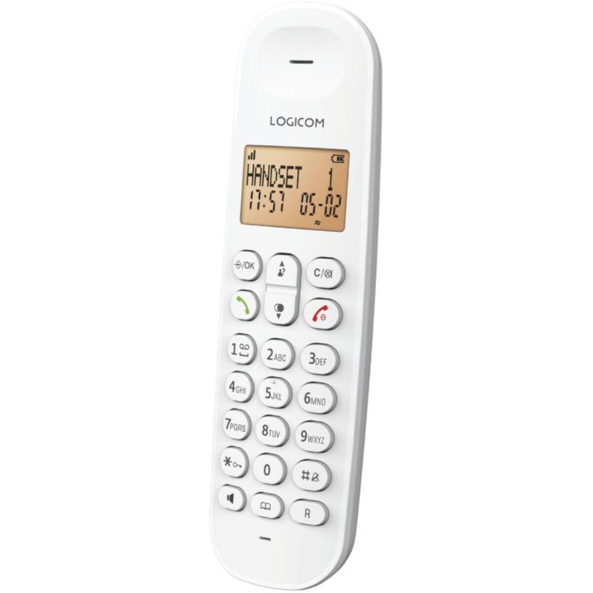 Téléphone sans fil LOGICOM Iloa Solo Répondeur Blanc
