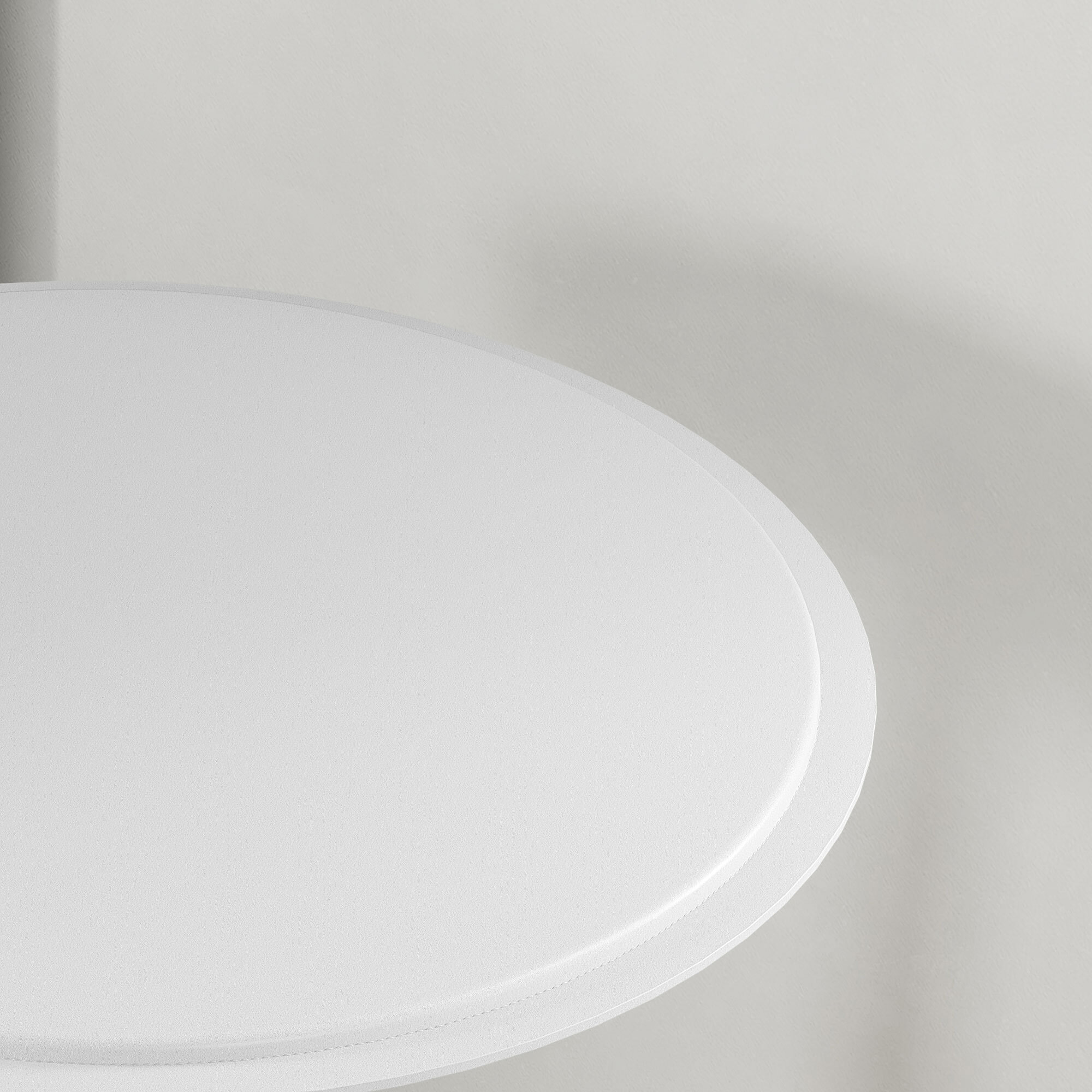 Table de bar table bistro chic style contemporain table ronde hauteur réglable 67-93 cm Ø 63 cm plateau pivotant 360° métal chromé PVC blanc