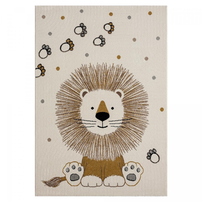 Tapis enfant Lion beige Tuco