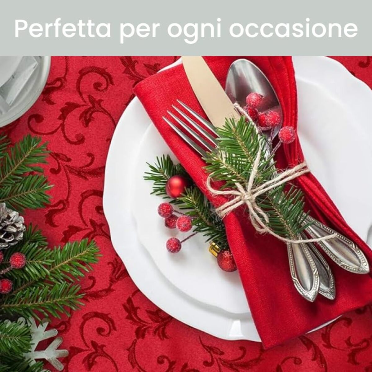 Tovaglia Antimacchia , Impermeabile, Decoro Elegante.