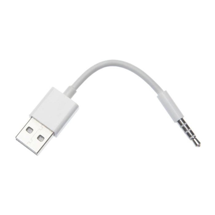 Adaptateur Jack APM USB-A/JACK 3.5MM MALE/MALE blanc