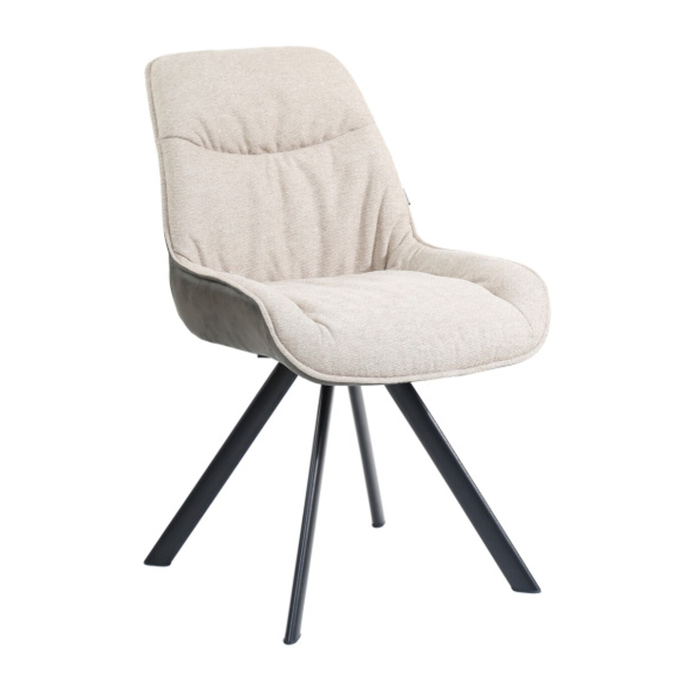 Chaise pivotante écru 180° design moderne et confortable - GABIN