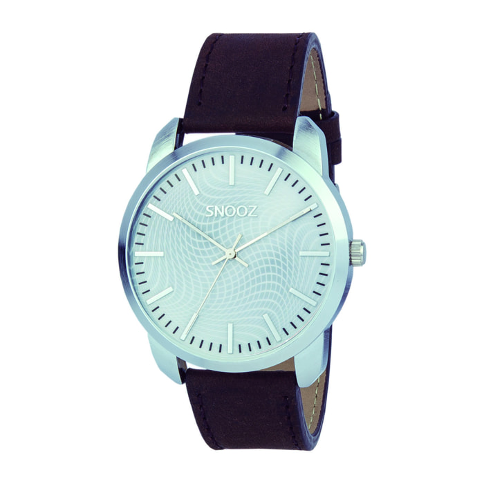 Reloj Snooz SAA0044-65 Unisex Analogico Cuarzo con Correa de Piel