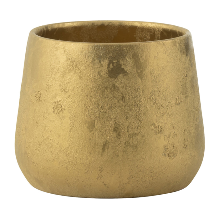 J-Line cache-pot round terra -  céramique - or - large