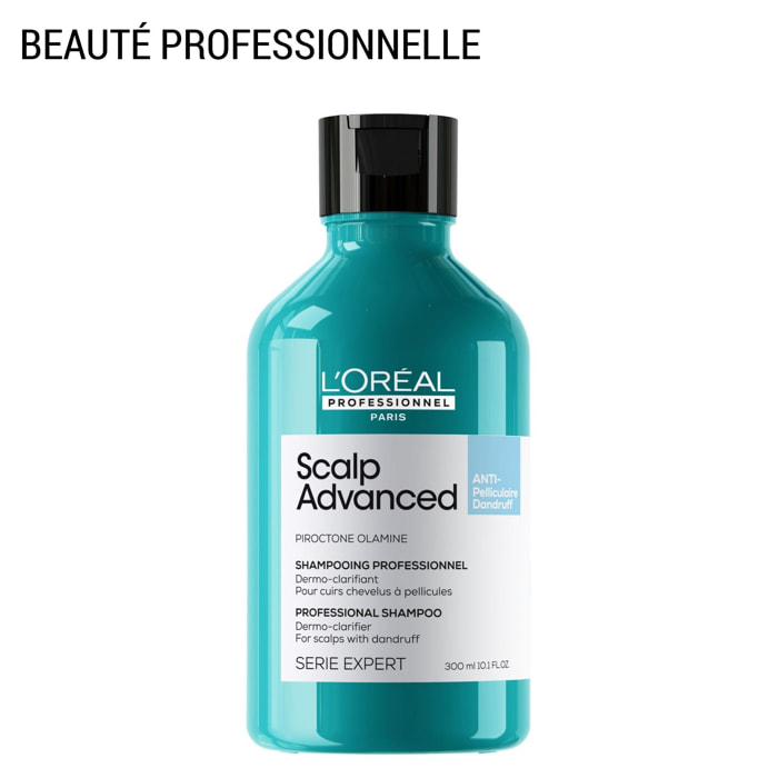 Scalp Advanced - Shampooing Dermo-Clarifiant - Cuirs Chevelus à Pellicules 300 ml