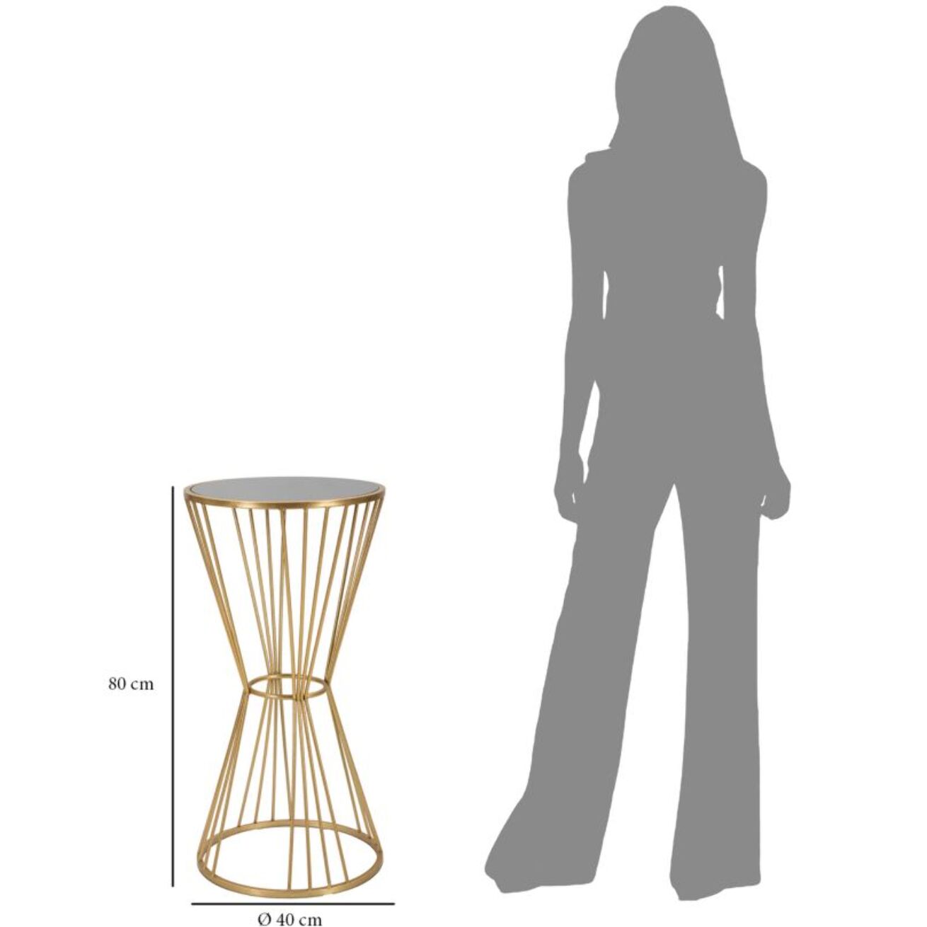 TAVOLINETTO SUPER CM Ø 40X80