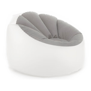 Sillón Hinchable con LED Multicolor y Mando Chight InnovaGoods - Gris