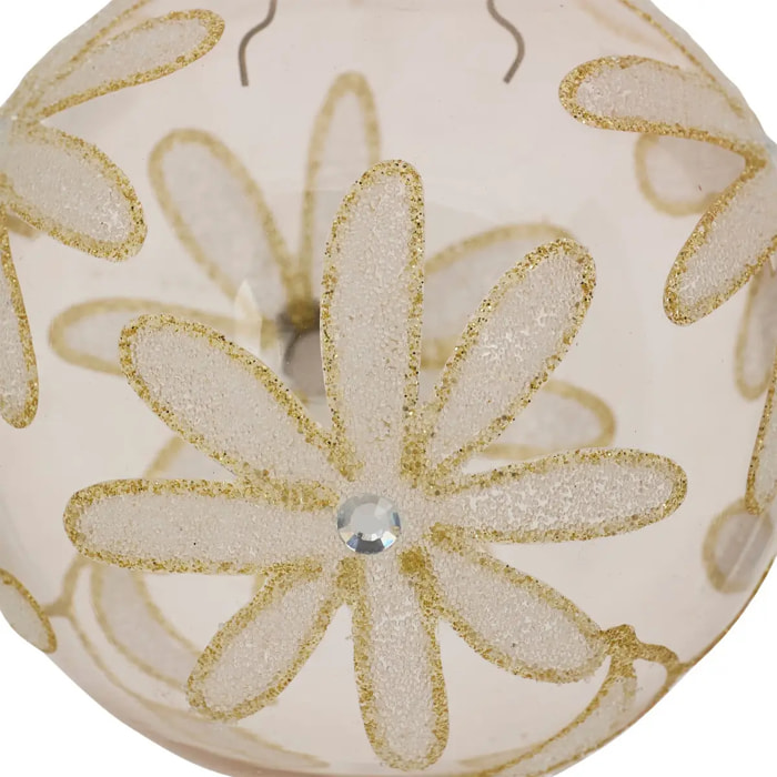 BDN VERRE 80MM MARGUERITE ROSE