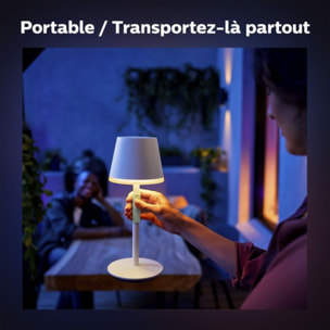 Lampe connectée PHILIPS HUE W&C GO Blanc