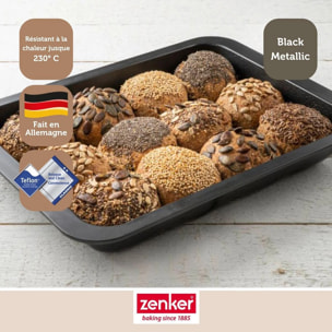 Moule 12 mini pains ou brioches 36 x 27 cm Zenker Black Metallic