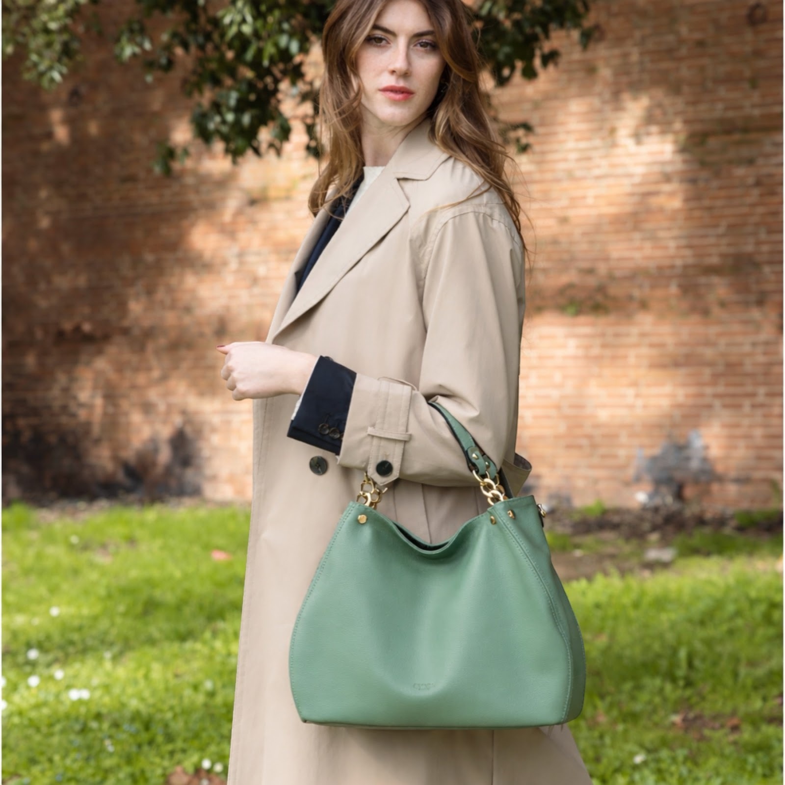 Bolso de mano Cheval Firenze Taylor Verde Salvia