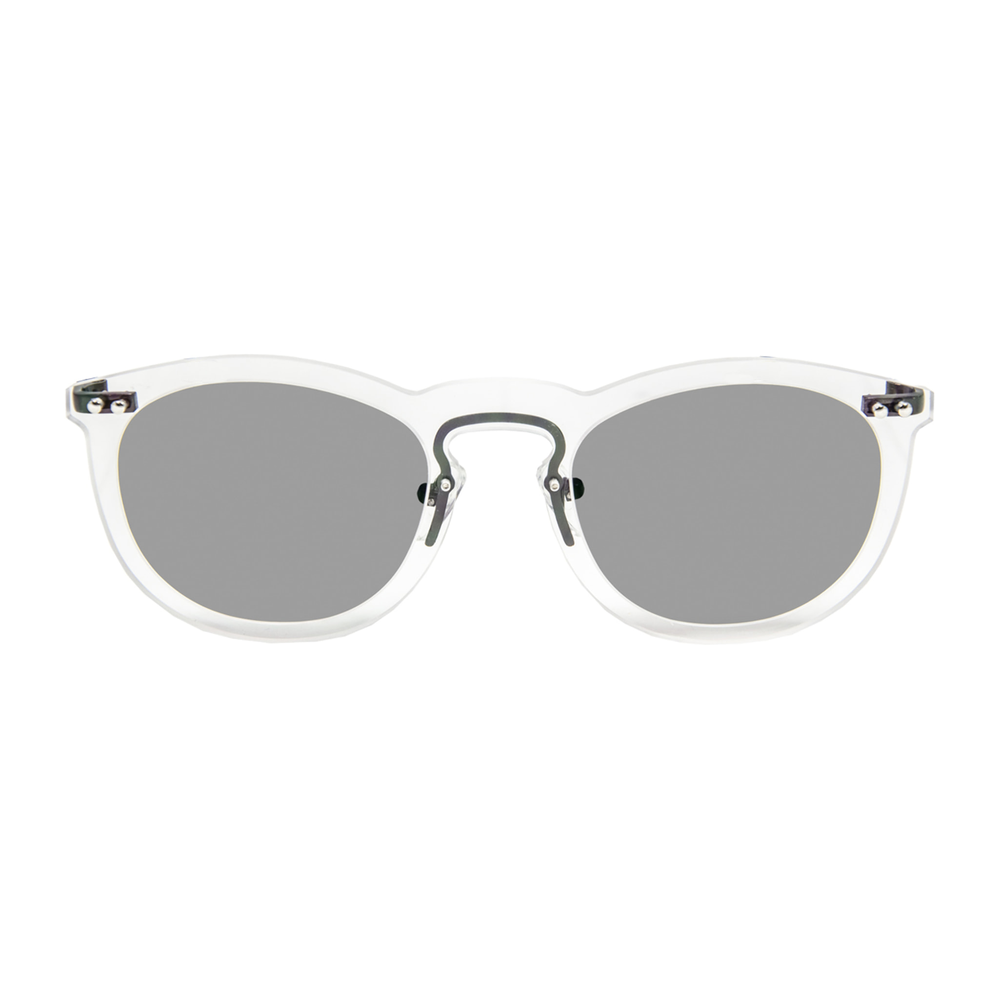 Gafas de sol OCEAN IBIZA - Exterior blanco transparente con interior ahumado y interior negro mate