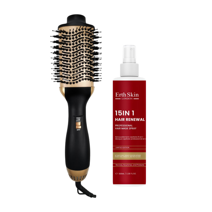 Set Ultimate Hair Styling & Repair (Cepillo todo en uno + Spray 15 en 1)