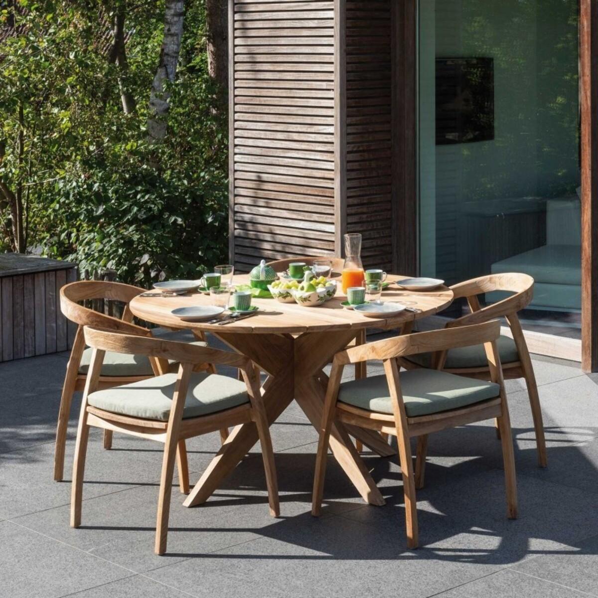 Table de jardin ronde Java 135cm Gescova