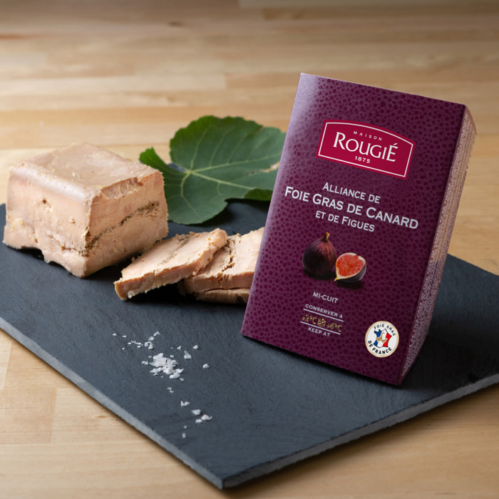 Lot x 5 Alliance de Foie Gras de Canard mi-cuit et de Figues 10% - barquette