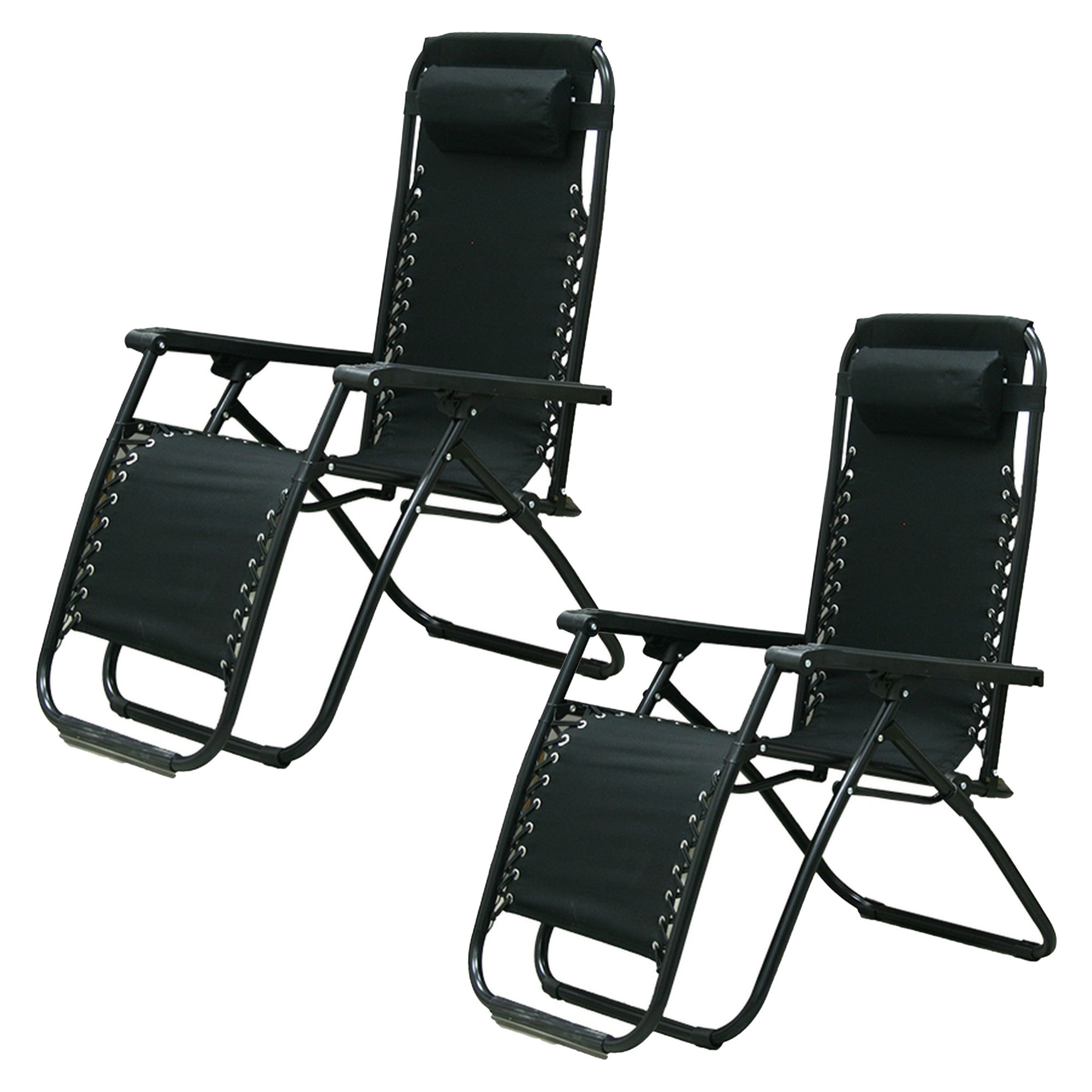 Juego de 2 sillas-tumbona gravedad 0, patas 25 mm 90*65*110cm