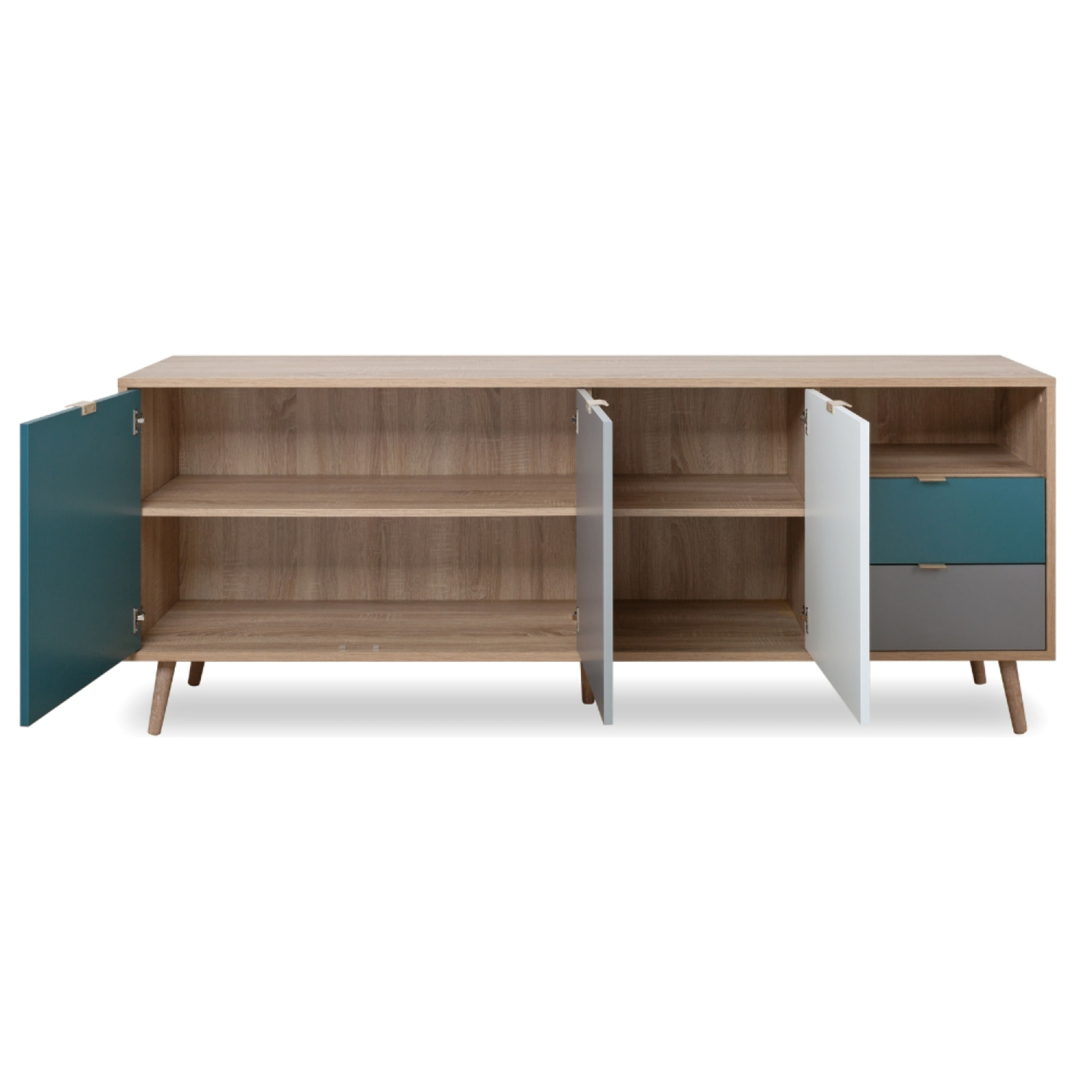 Buffet style scandinave tricolore 180 cm PRAT