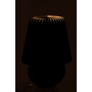 J-Line photophore Cindy Craquele - verre - argent - medium