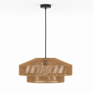 Suspension ronde en papier de corde 60 cm - Clairia