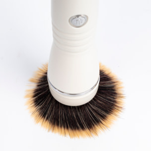 Cepillo de maquillaje eléctrico. Con batería recargable y 2 intensidades. Incluye 2 cabezales.