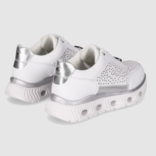 Deportivos - Blanco - Tacón: Bajo