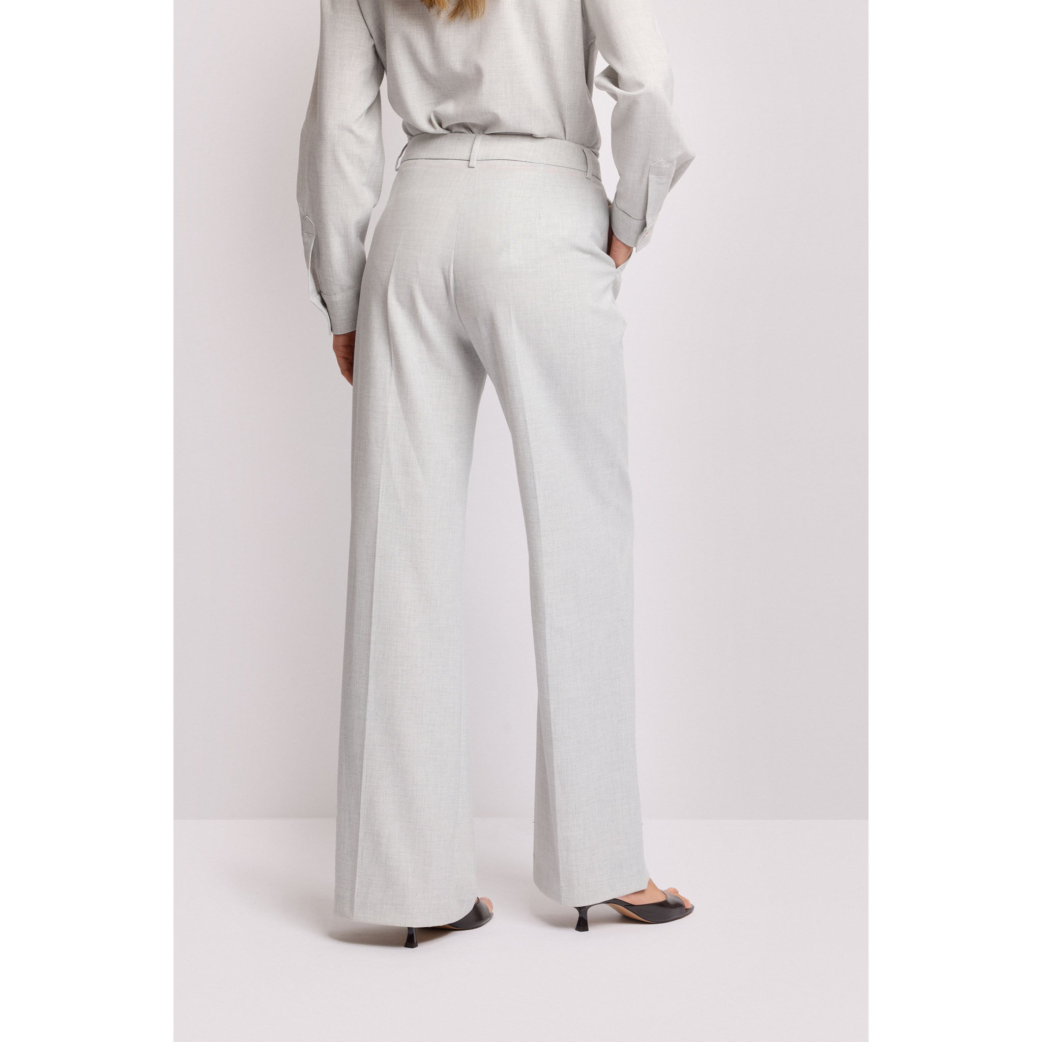 Kocca - Pantaloni sartoriali wide-leg Donna, Tinta unita