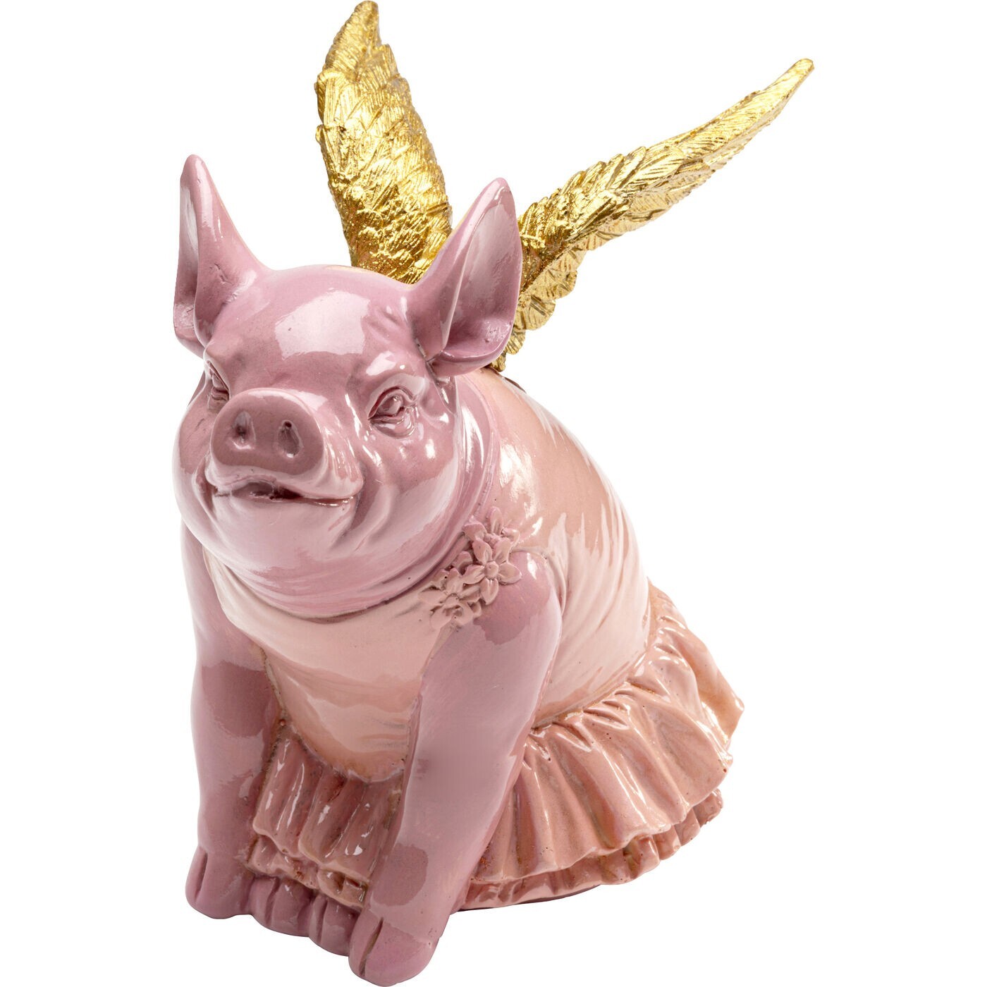 Tirelire cochon ailé rose 15cm Kare Design