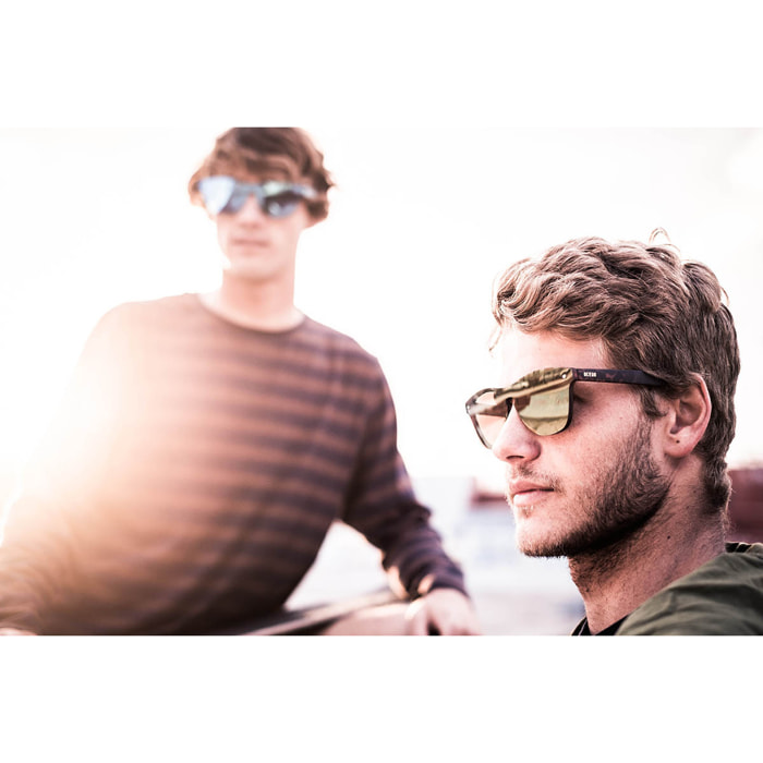 Gafas de sol OCEAN SOCOA - Negro mate / Plana de espejo amarillo