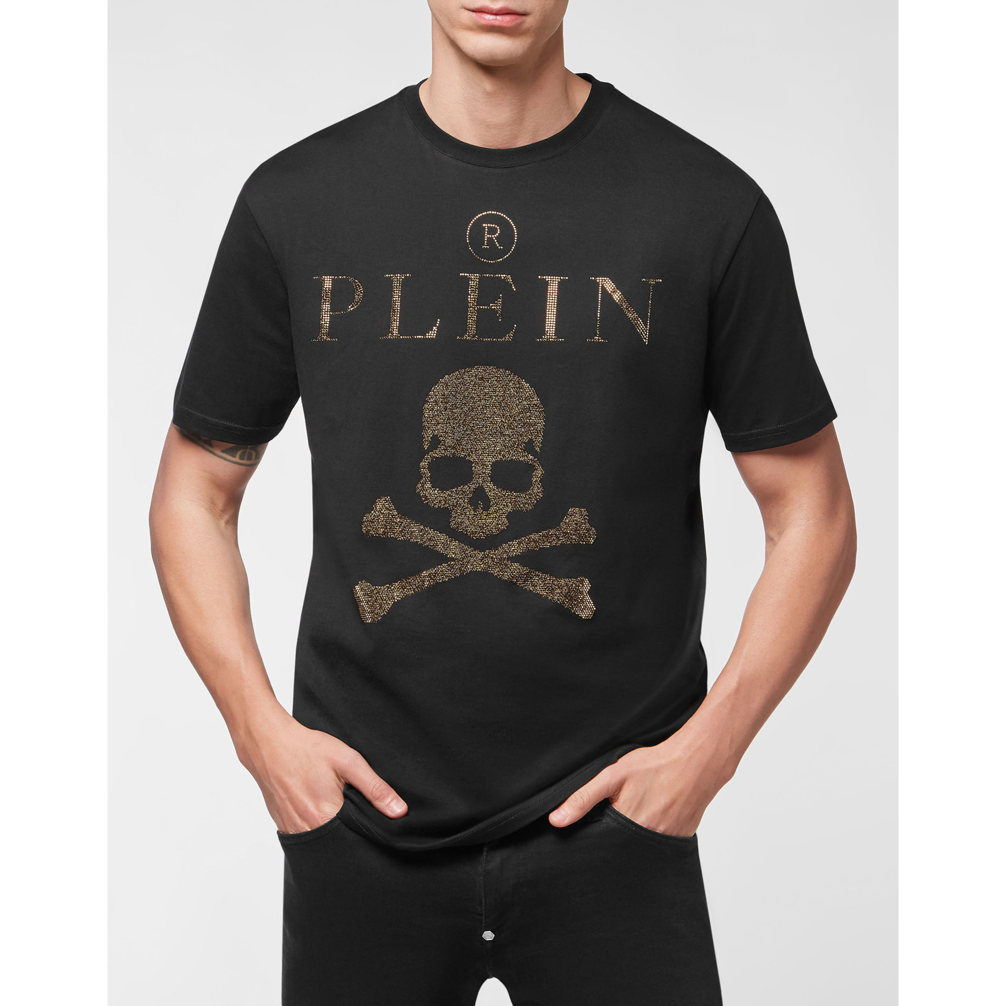 PHILIPP PLEIN Camiseta Cuello Redondo SKULL