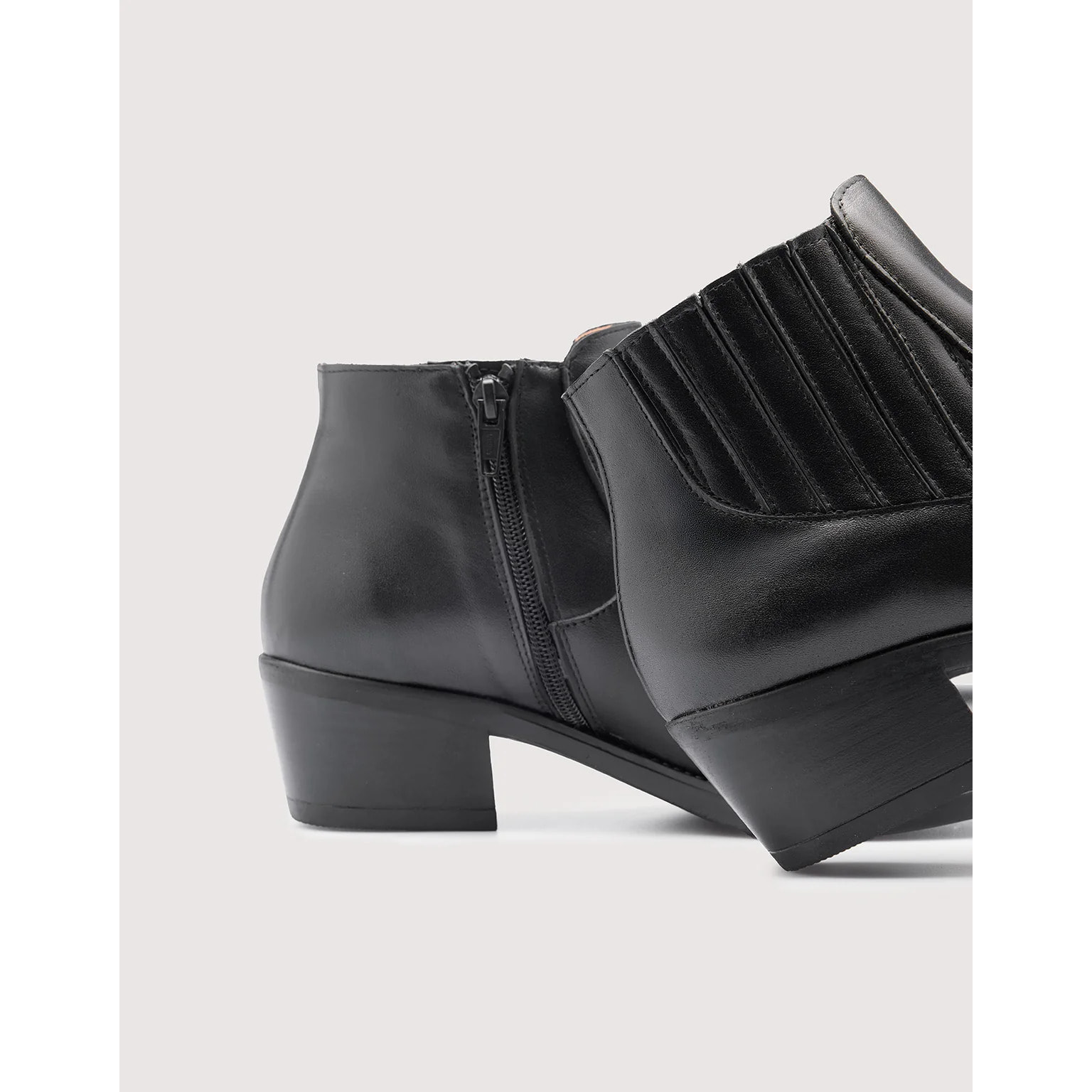 Botín Piel Negro - Tex