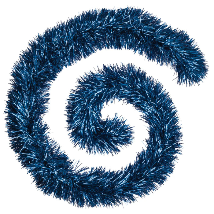 Guirlande boa brins fins 15cmx2m 8 plis bleu nuit