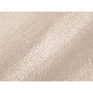 Canapé modulable gauche "Lionel" 4 places en chenille beige clair mélange