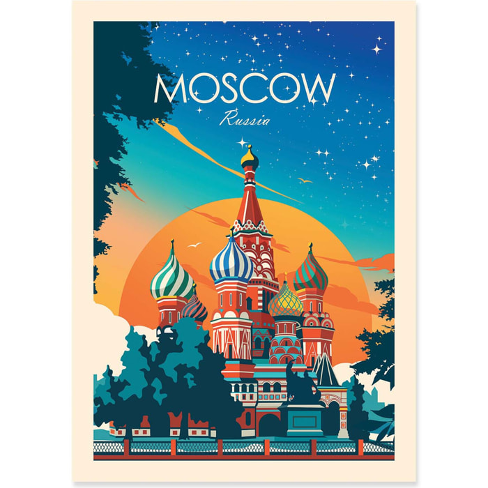 Affiche - Moscow Russia - Studio Inception
