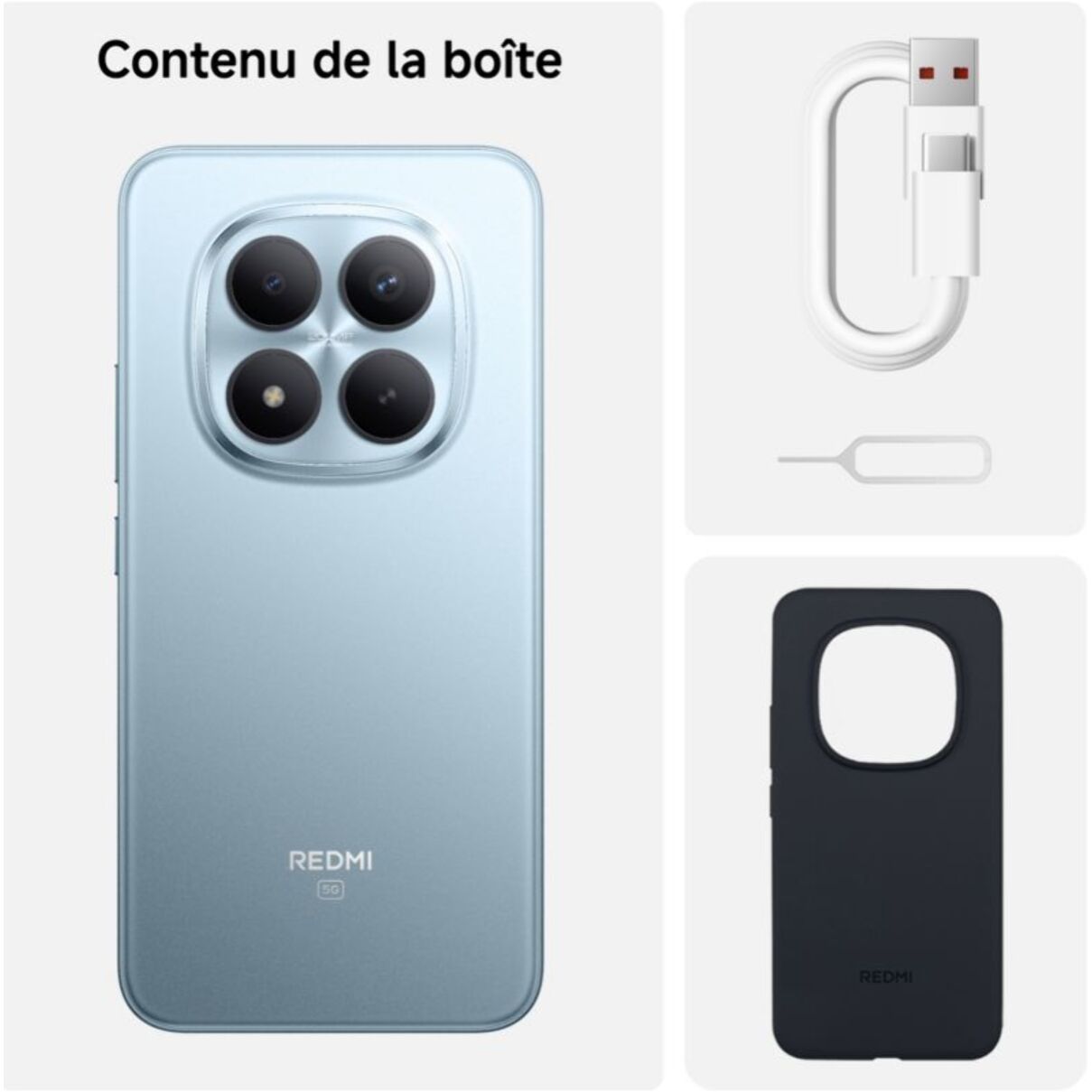 Smartphone XIAOMI Redmi Note 15 Pro+ Bleu 256Go 5G