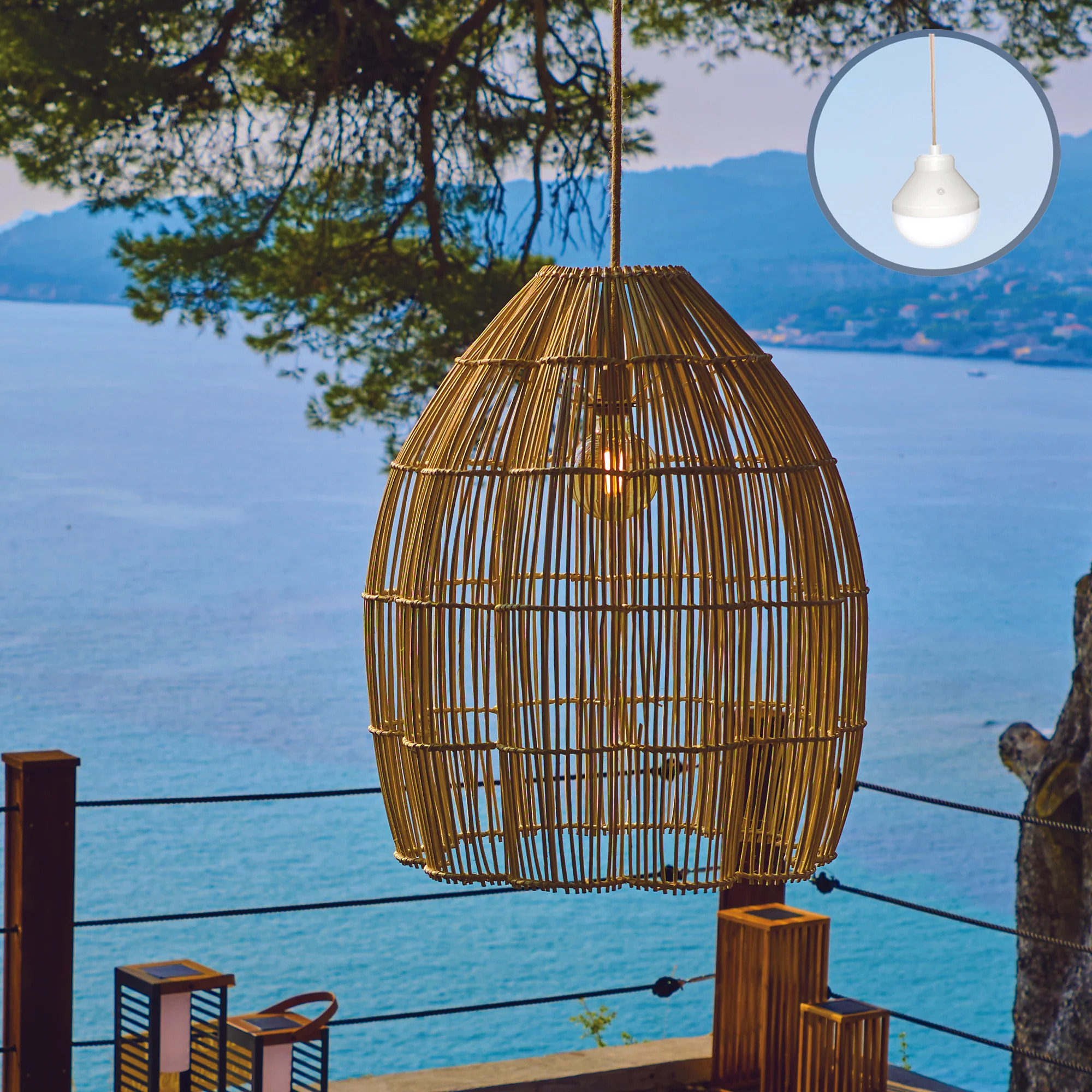 Suspension sans fil AVILA RGB D50CM