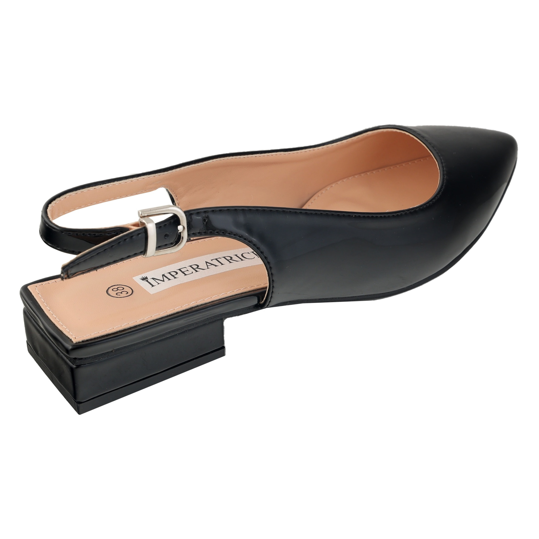 Ballerine slingback verniciate