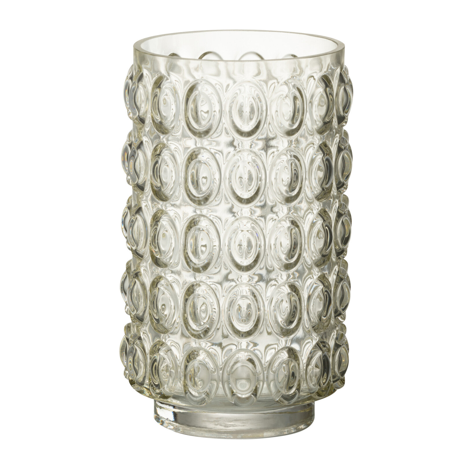 J-Line vase Bulles - verrre- jaune clair - small - 23 cm de hauteur