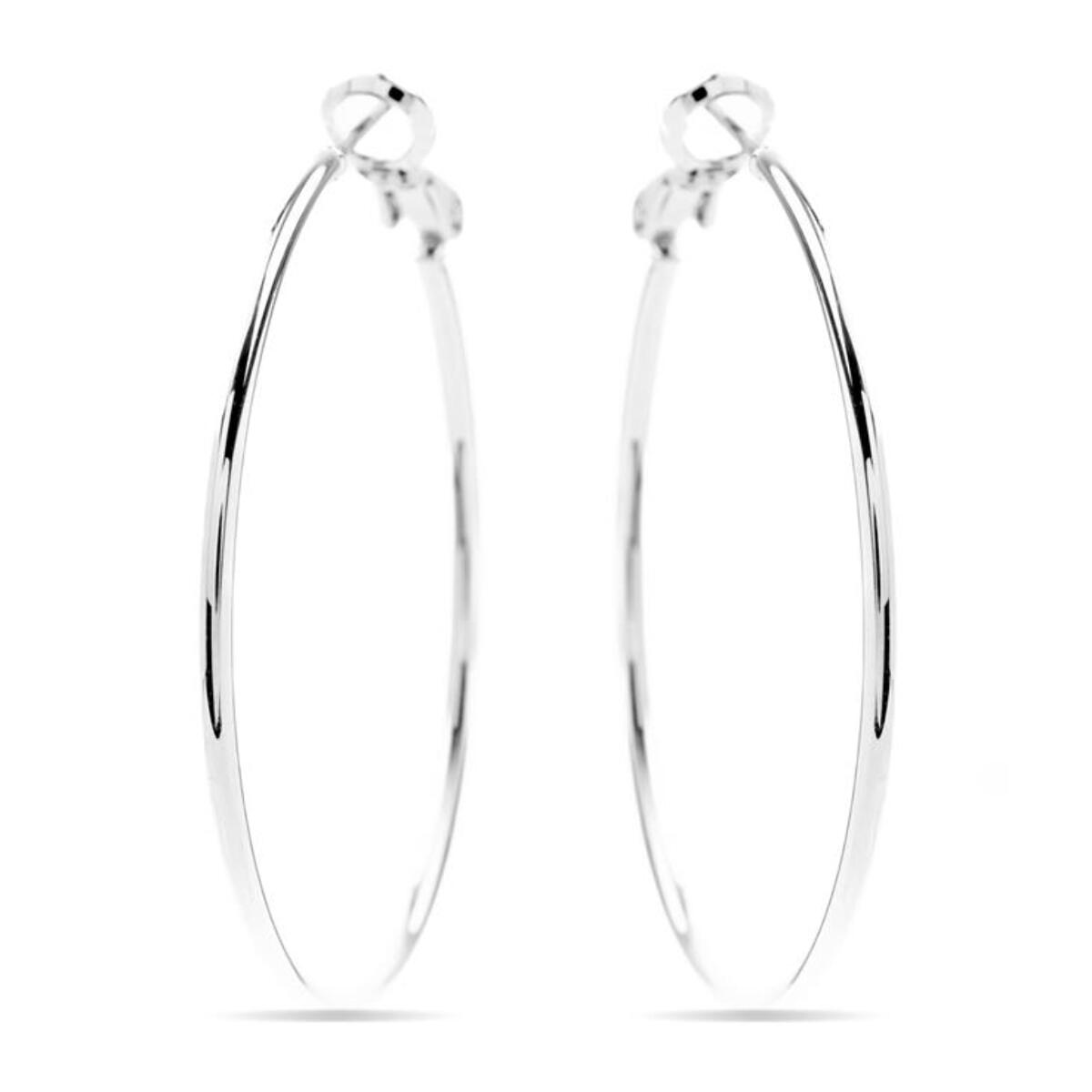 Pendientes Lux by Lux acabadoss en rodio