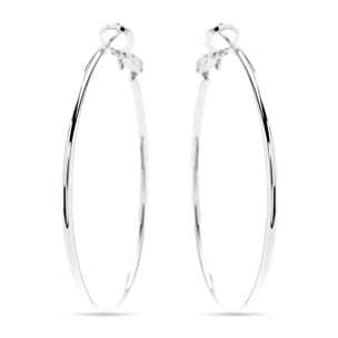 Pendientes Lux by Lux acabadoss en rodio