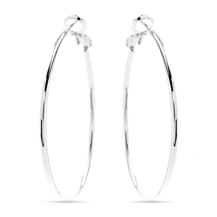 Pendientes Lux by Lux acabadoss en rodio