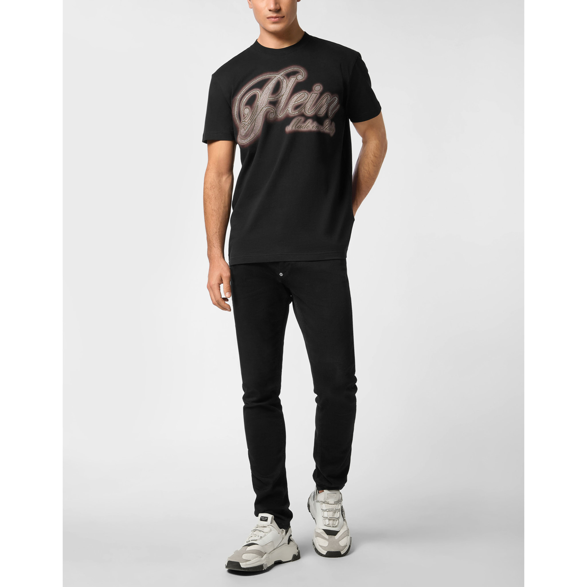 PHILIPP PLEIN T-Shirt Round Neck Ss SIGNATURE
