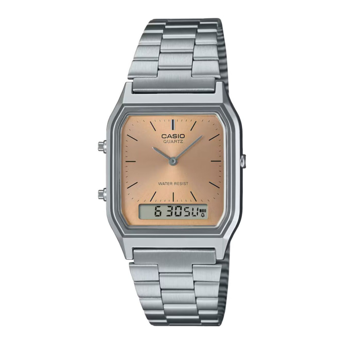 Reloj Casio AQ-230A-4A Unisex Analogico/digital Cuarzo con Correa de Acero inoxidable