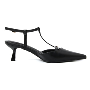 Slingback Donna colore Nero-Altezza tacco:6,5cm