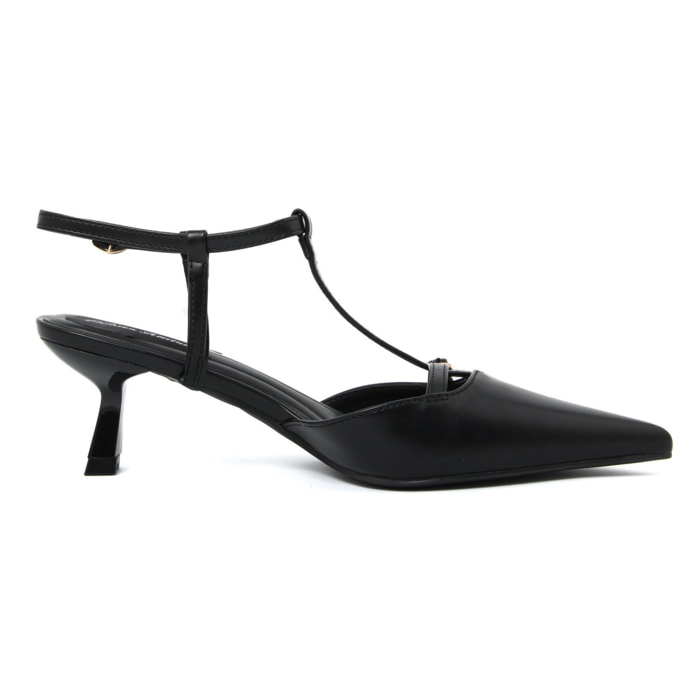 Slingback Donna colore Nero-Altezza tacco:6,5cm